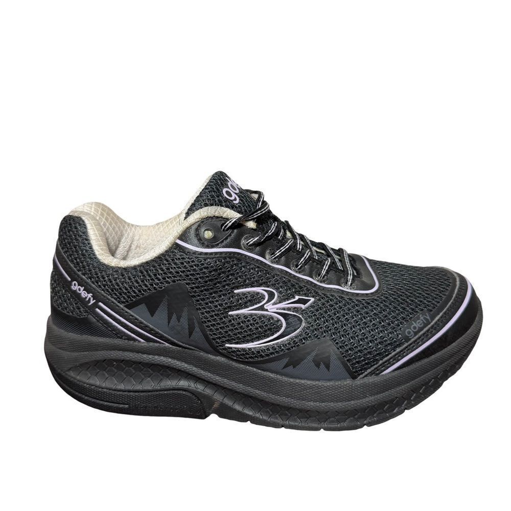 Gdefy Women's Black and Gray Sneakers size 7